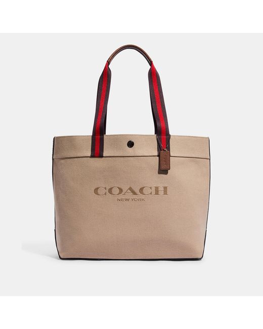 Coach Outlet Tote 38 In Colorblock in Natural