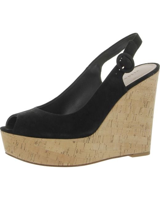 Veronica Beard Black Dali Wedge Heels