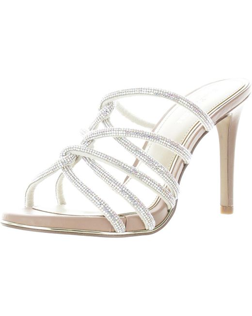 Kenneth Cole Metallic Brooke Embellished Made Slide Sandals