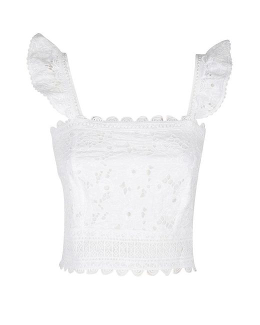 Temptation Positano White Elsa Top