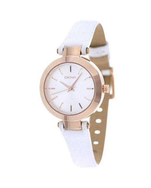 DKNY White Classic Silver Dial Watch
