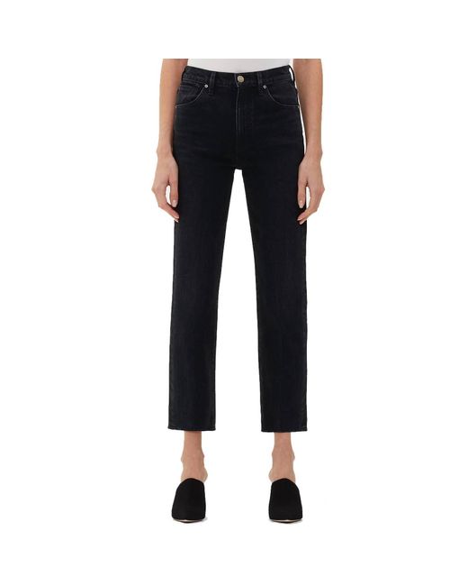 Goldsign Black Cropped Straight Jean