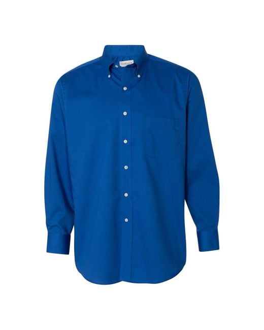 Van Heusen Blue Baby Twill Shirt for men