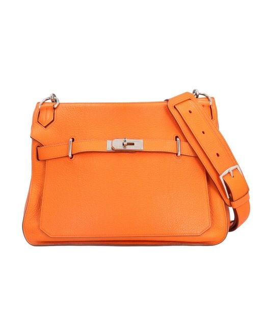Hermès Orange Jypsiere Leather Shoulder Bag (pre-owned)