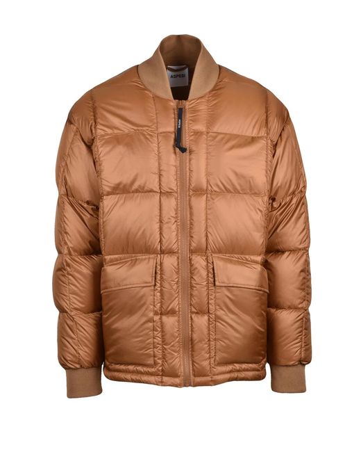 Aspesi Brown Polyester Padded Down Jacket for men