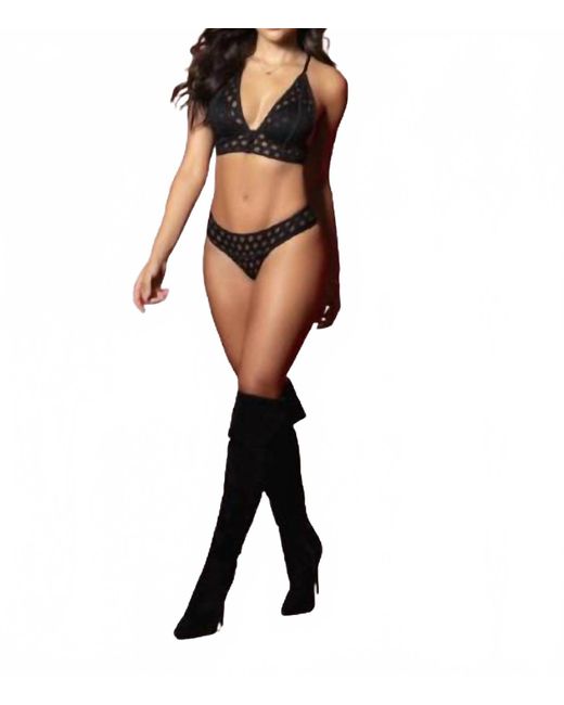 MAPALE Black Daring 2 Piece Bra Set