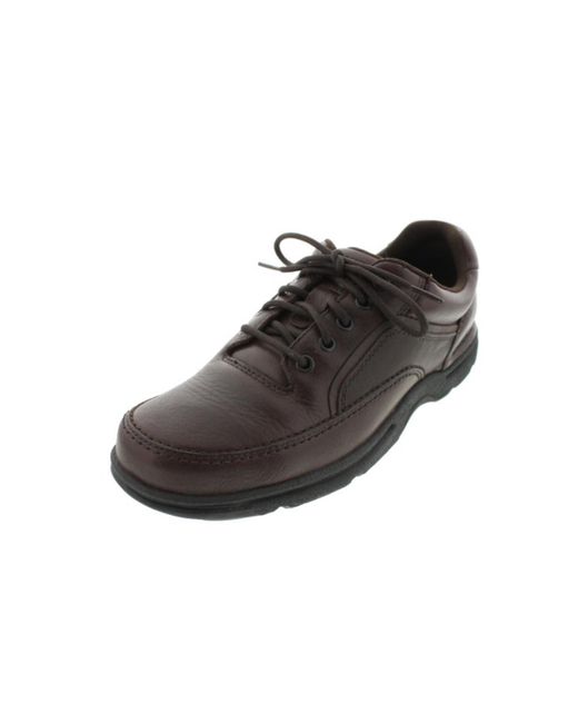 Rockport Brown Eureka Leather Casual Walking Shoes for men