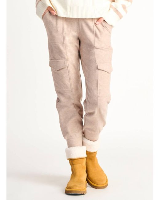 Dex Natural Soft Cargo Jogger In Oatmeal