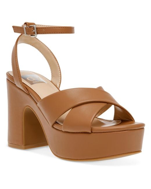 Dolce Vita Natural Maggie Cork Ankle Strap Platform Sandals