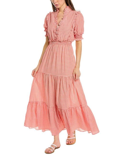 Max studio plaid dress sale