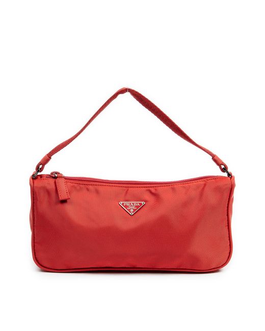 Prada Red Vintage Accessory Pouch