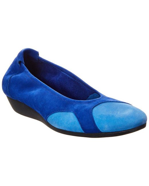 Arche Blue Onally Leather Flat