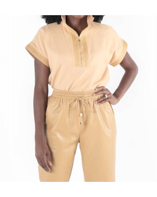 Emily Mccarthy Natural Poppy Top