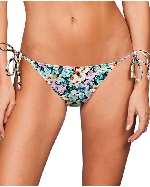 Zalia Blue String Bikini Bottom