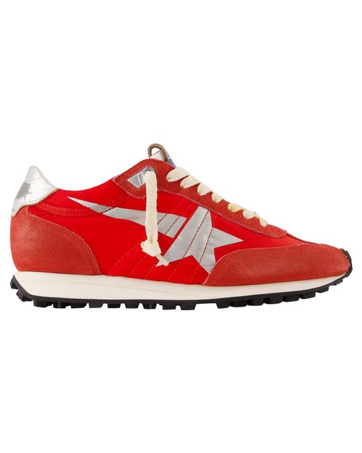 Golden Goose Deluxe Brand Red Running Marathon Sneakers