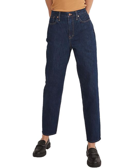 Madewell Blue baggy Dark Wash Tapered Leg Jeans