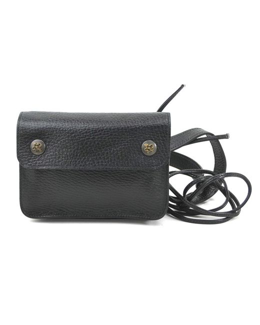 Hermès Black Leather Clutch Bag (pre-owned)
