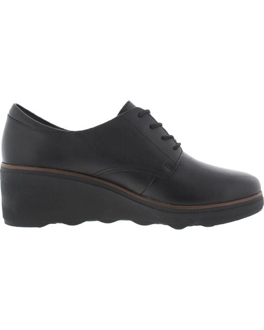 Clarks Mazy Hyannis Leather Casual Oxfords in Black Lyst