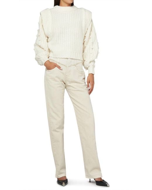 Farm Rio Natural Braided Pullover Sweater