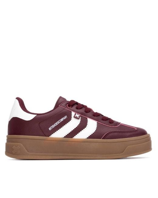 Xti Brown 144585 Round Toe Sneakers
