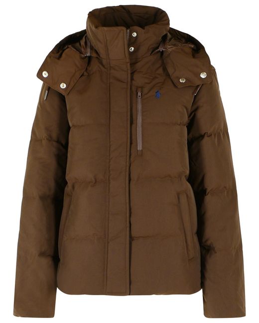 Polo Ralph Lauren Brown Polyester Down Jacket