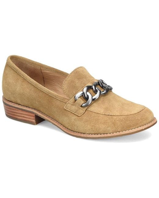 Söfft White Nevara Suede Loafer