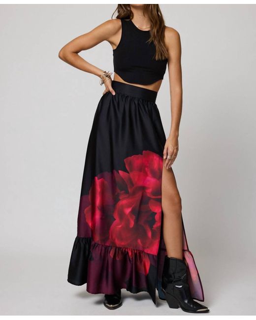 Stillwater Red What If Maxi Skirt
