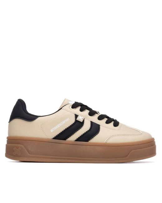 Xti Brown 144585 Round Toe Sneakers