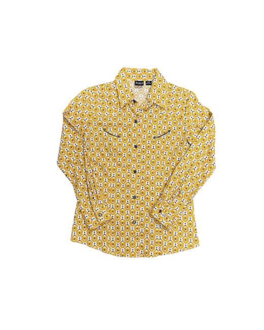 Cruel Girl Metallic Girl's Snap Western Shirt