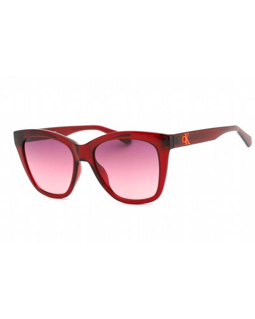 Calvin Klein Red 54 Mm Cherry Sunglasses