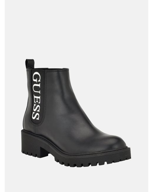 Guess Factory Skylena Chelsea Boots in Black Lyst