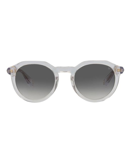 Philipp Plein Gray Round-frame Acetate Sunglasses for men
