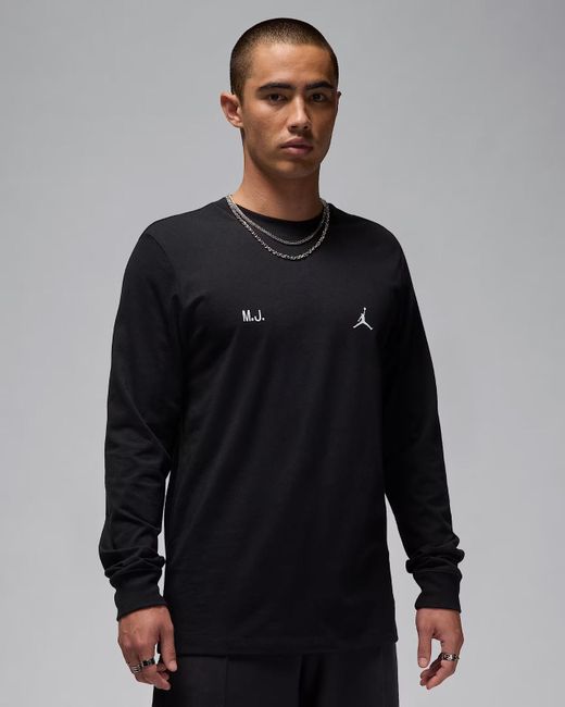 Nike Blue Air Flight Top Graphic Long Sleeve Pullover Srt526 for men