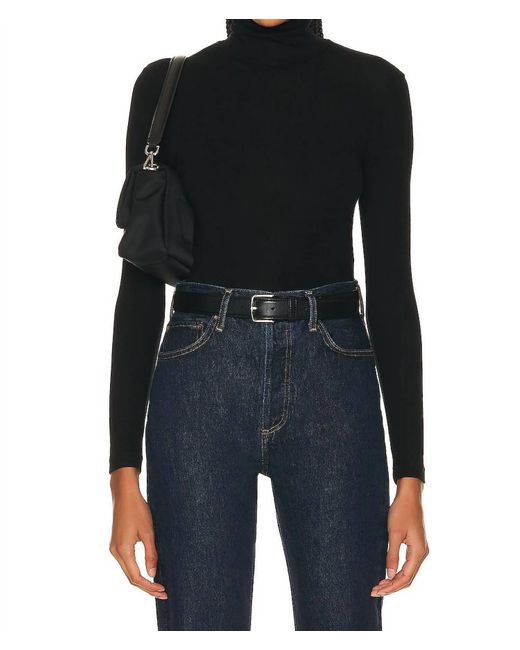 Agolde Black Pascale Turtleneck