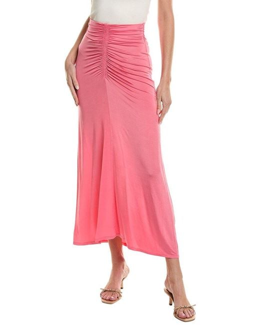 A.L.C. Pink Aureta Midi Skirt