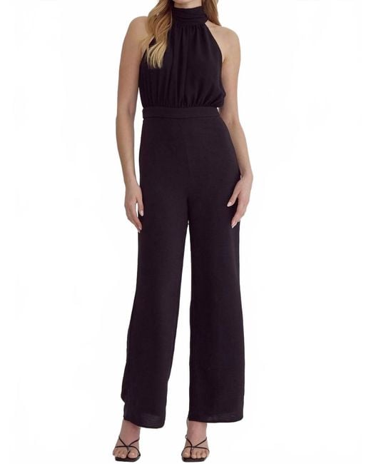 Entrousa Blue Open Back Jumpsuit