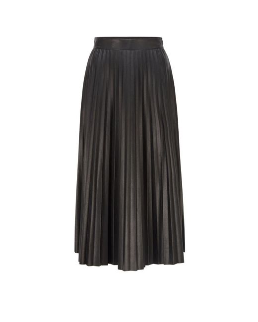 BOSS by HUGO BOSS Hugo - Midi Skirt In Faux Leather With Pliss Pleats ...