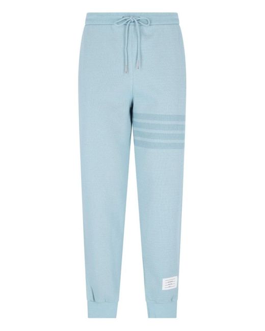 Thom Browne Blue 4-Bar" Tracksuit Bottoms for men