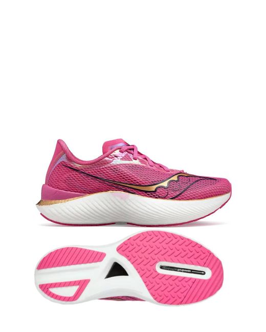 Saucony Pink Endorphin Pro 3 Running Shoes- Medium Width