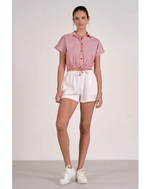 Elan Pink Basic Pull-On Short