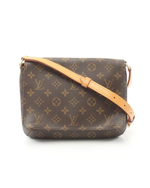Louis Vuitton Gray Musette Tango Long Strap Monogram Shoulder Bag Pvc Leather
