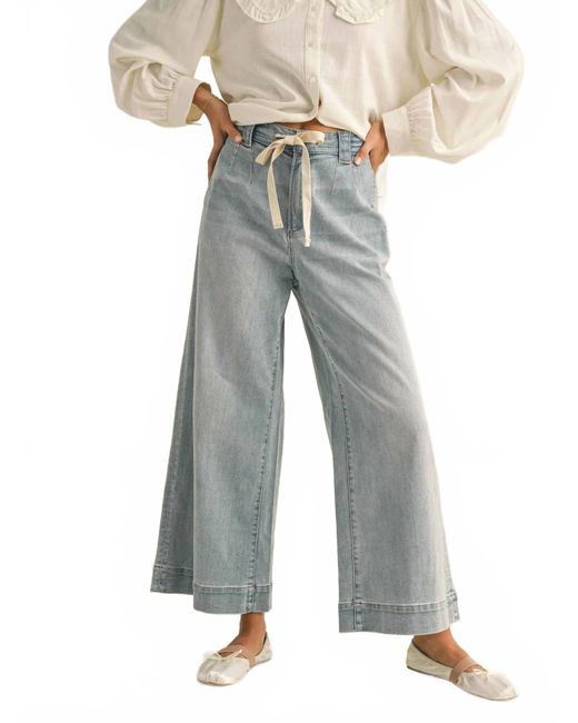 Miou Muse Blue Tie Front Pants