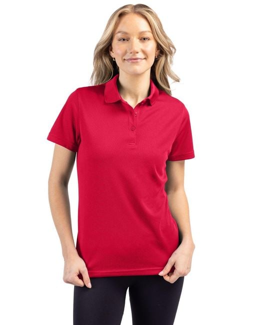 Clique Red Spin Eco Performance Pique Polo