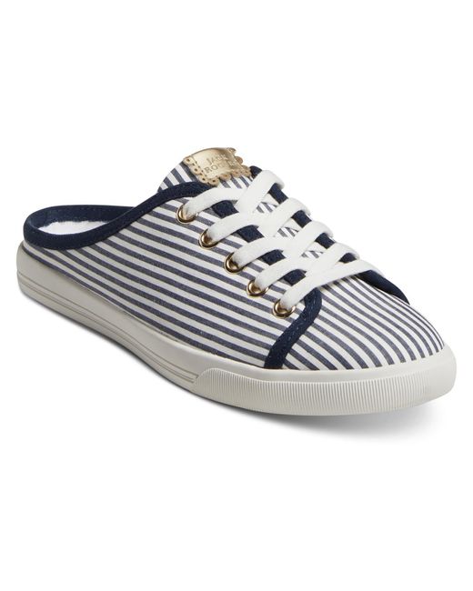 Jack Rogers Gray Ava Canvas Slip-on Casual And Fashion Sneakers