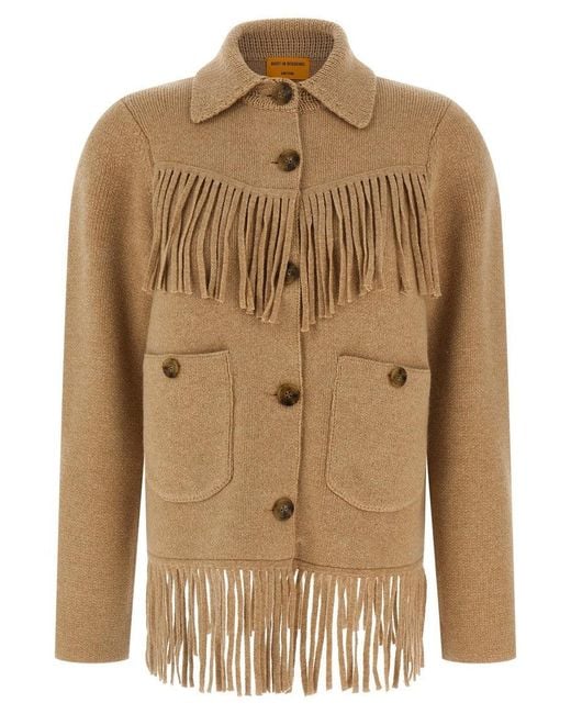 Guest In Residence Natural 'Western Fringe' Jacket