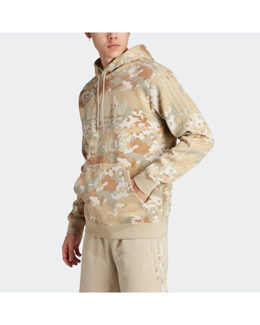Adidas green clearance camo hoodie