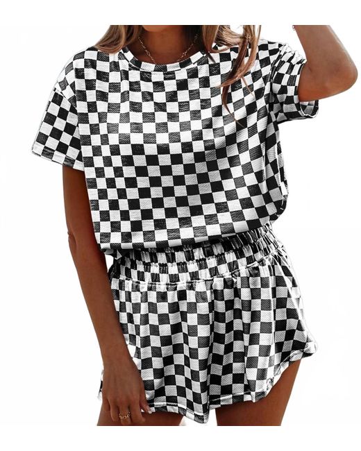 Aapparella Black Top And High Waist Skort Set