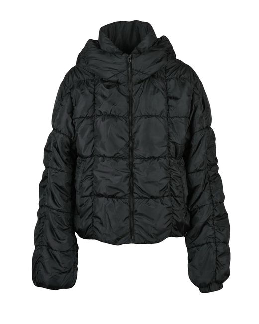 DIESEL Black Polyester Embossed Down Jacket