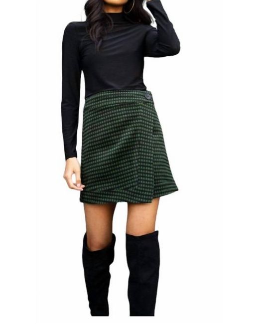 Eva Franco Black Dally Mini Skirt