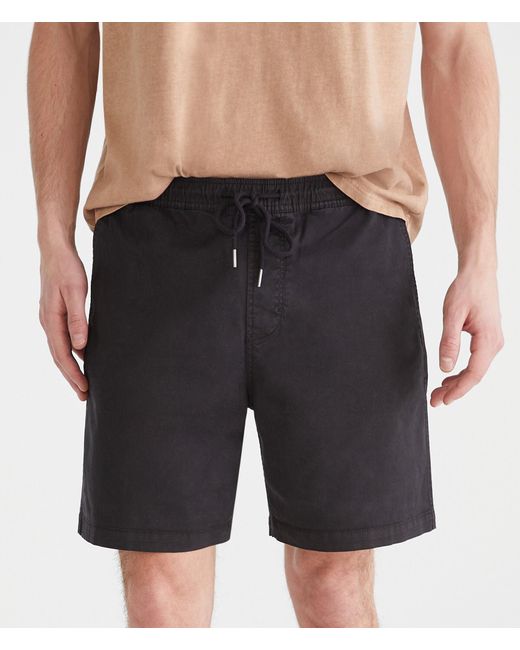 Aéropostale Black All Day Jogger Shorts 7" for men